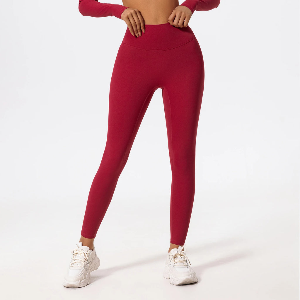 Neue Sommer High Waist Sport Leggings Damen Stretch Gymnastikhose Damen Lauf-Workout-Leggings Weibliche weiche Strumpfhose Push Up Yoga Hose
