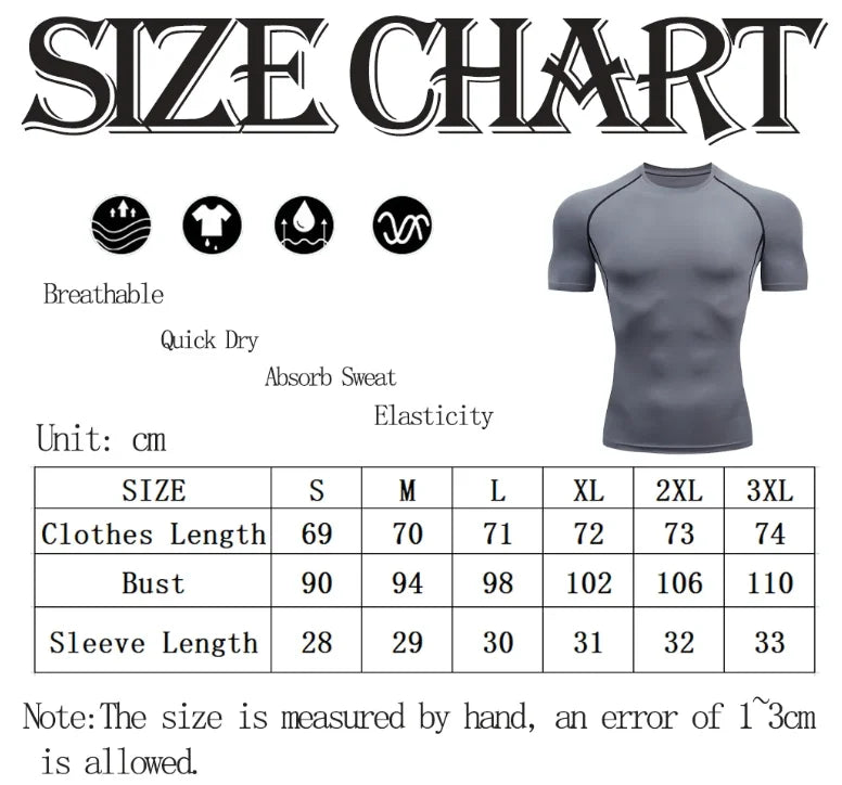 Men Compression Running T-shirt Fitness Tight Long Sleeve Sport Shirts Training Jogging Tops Gym Sportswear Dry Fit Rashgard