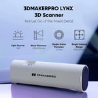 Luxury Edition 3DMakerpro Lynx 3D Scanner, 0.10mm Accuracy, 0.30mm Resolution, 10fps Frame Rate, 250x400mm Single Capture Range