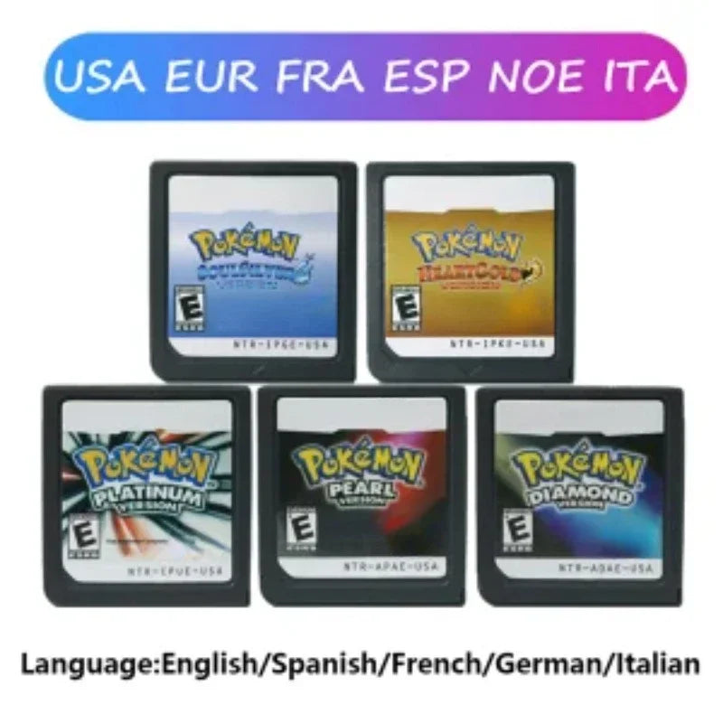 Pokemon Serie DS Spielmodul Videospielkonsole Karte HeartGold SoulSilver Diamond Platinum Pearl Mehrsprachig für NDS 3DS Hauptbild