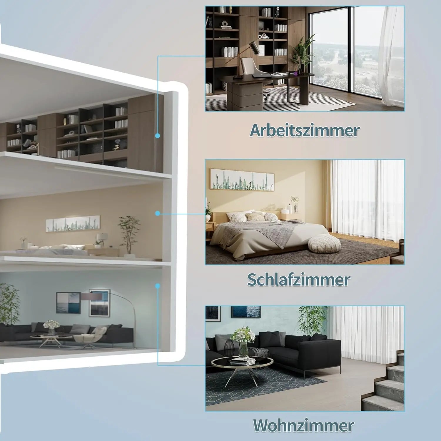 SHINCO 7000 BTU Mobiles Klimagerät (2,05 kW), Kühlen & Ventilieren & Entfeuchten, Raumgröße bis zu 54 m³ (18 ㎡)