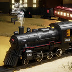 Klassische batteriebetriebene elektrische Eisenbahn Dampflokomotive Set mit Wassernachfüllung für Rauchzug Spielzeug mit Licht & Sound