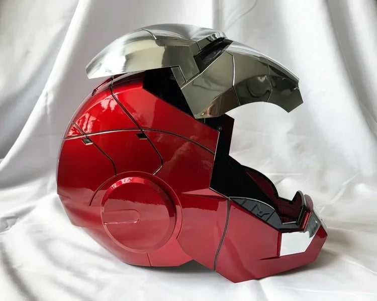 Neuer AutoKing 1:1 Mk5 Iron Man Helm Cosplay Sprachsteuerung Augen mit Licht Modell Spielzeug für Erwachsene Elektrisch tragbar Weihnachtsgeschenk