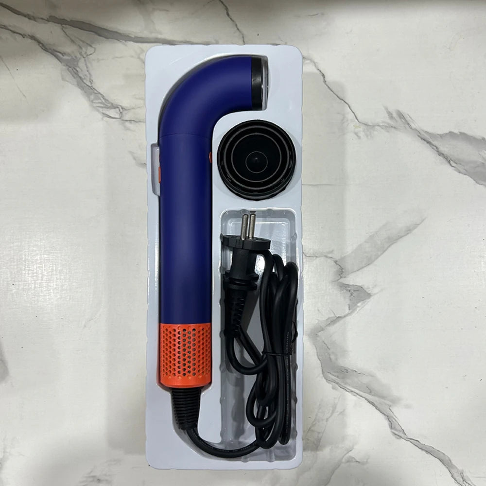 Ionen-Haartrockner 5 in 1 mit Diffusor Professionelle Haarpflegegeräte Damen Salon Friseur Blauer Haartrockner Super Haartrockner