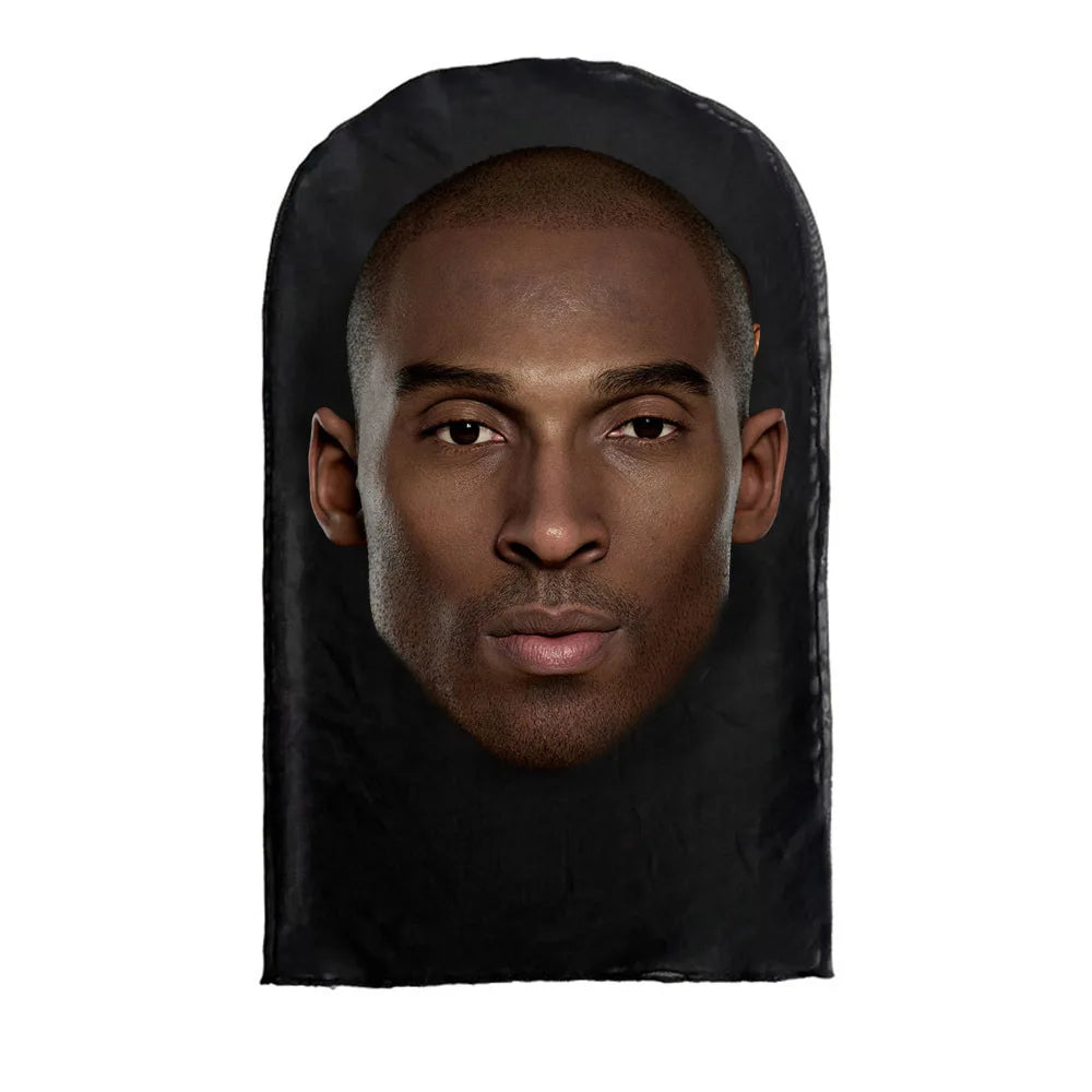 Cosplay 3D-gedruckte Kanye-Maske Stretch Mesh Vollgesichtsmaske Männer Frauen Rollenspiel Kopfbedeckung Halloween Maskerade Sturmhaube Kopfbedeckung