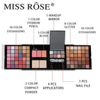 3D Matte Pearlescent Eye Shadow Plate Makeup Multi-Function Powder Blusher Makeup Set For Valentine's Day