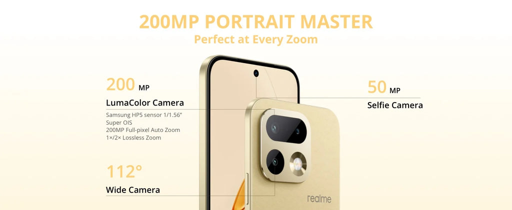 Neu eingetroffen: realme 16 Pro 5G Smartphone Europäische Version 200 MP LumaColor Kamera 6500 Nits AMOLED Display 6500 mAh Akku NFC
