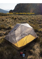 Naturehike Mongar UL 2 Zelt 2 Personen Trekkingzelt 20D Ultraleichtes Reisezelt Wasserdichtes Wanderzelt Überlebenszelt Outdoor Camping Zelt