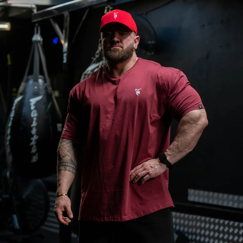 SILVERBACK Lockeres Herren-Baumwoll-T-Shirt Sommer Gym Fitness Rundhals Kurzarm Laufshirts Legere Premium Sportbekleidung