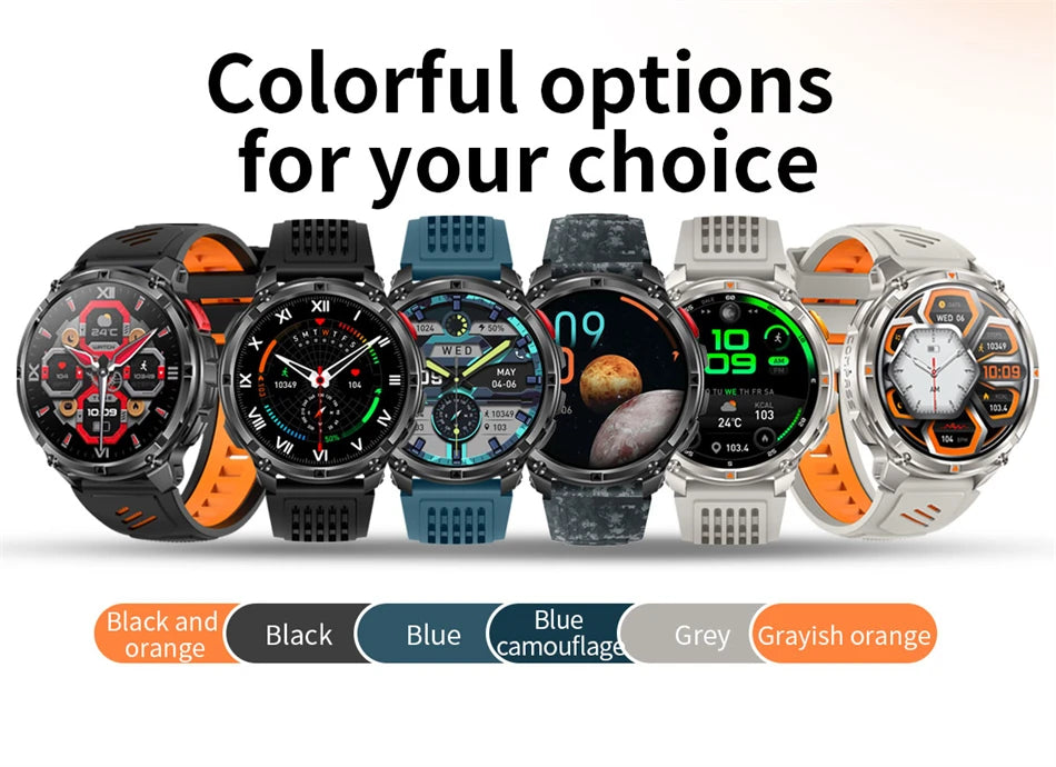 2026 Neue T-Rex 3 Ultra 1100mAh Smartwatch 5ATM Wasserdicht Outdoor Sport GPS Track Herzfrequenz Kompass Bluetooth Anruf Smartwatch