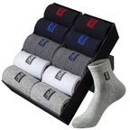 20 Stück = 10 Paar hochwertige Herrensocken aus Baumwolle, atmungsaktiv, schweißabsorbierend, mittellang, schwarze Socken, Deodorant, Business-Herren-Geschenk-Socken