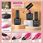 Nagellack-Set Acryl-Nagelset Poly-Nagelgel-Set mit Nagellampe Nagelverlängerung Glitter-Gel UV-Aufbaugel Maniküre-Werkzeugset