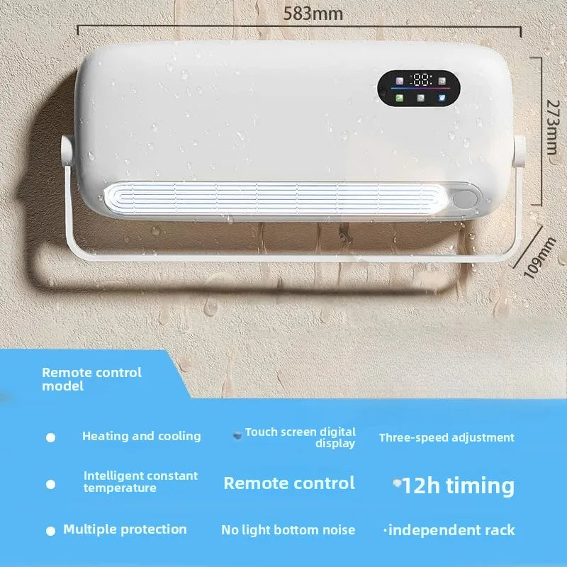 Refrigeration Air Conditioner Fan Cooler Home Wall-Mounted Mute Mobile  Air Conditioning Cold Air Fan Cooling and Heating