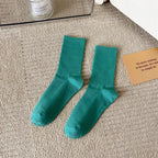 33 Farben Sommer Baumwolle Weiche Socken Fröhlich Bunte Damen Mid-Tube Strümpfe Modetrend Rot Grün Knöchelsocken Herbst Strumpfwaren