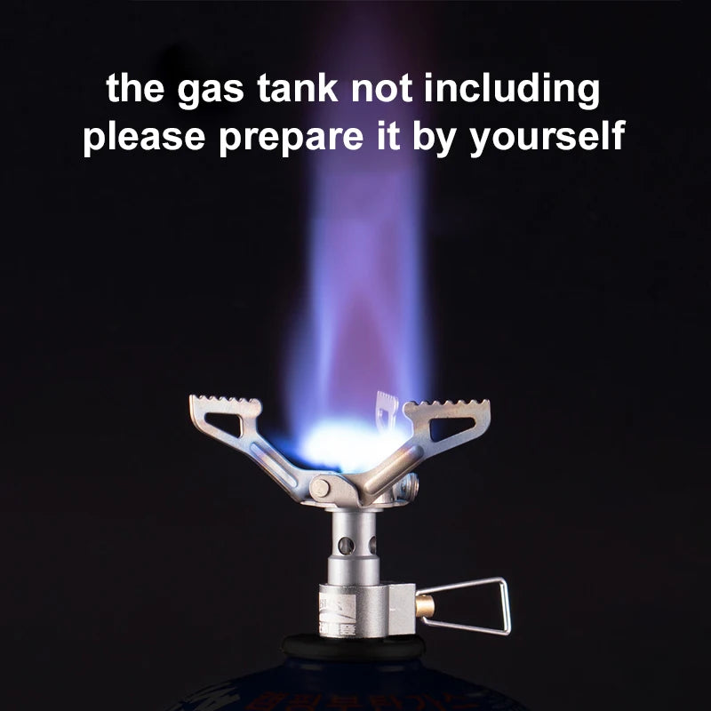 BRS Outdoor Gas Stove Mini Camping Gaskocher 25g Ultraleicht Titan Picknick Wanderkocher Überlebensofen BRS-3000T