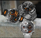 2026 Neue TANK Ultra 1400mAh Akku Militär Smartwatch 10ATM Wasserdicht Herzfrequenz Taktische LED Taschenlampe Herren Sportarmband