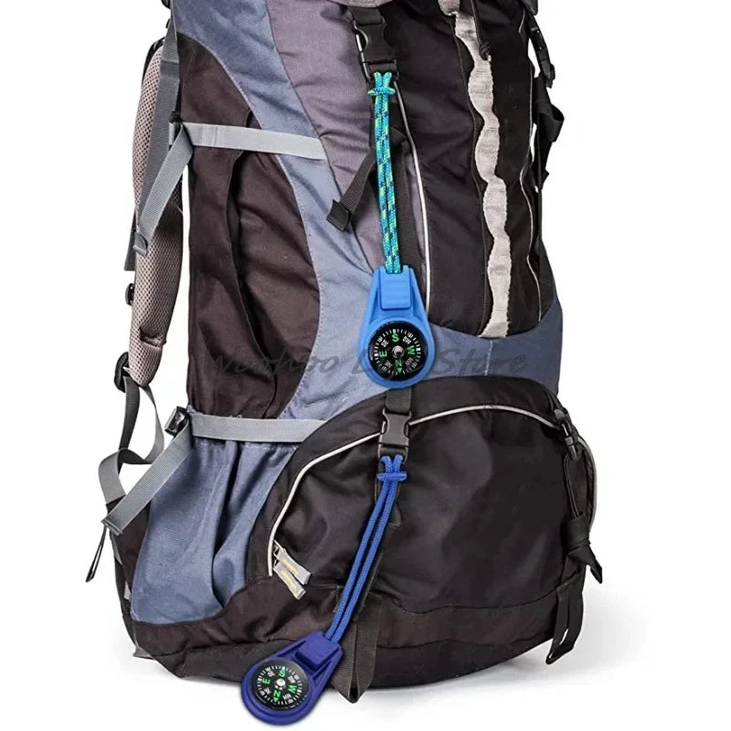Mini Taktischer Kompass Schlüsselanhänger Outdoor Survival Tool für Camping, Wandern, Abenteuer - Taschennavigator für Jagd & Klettern
