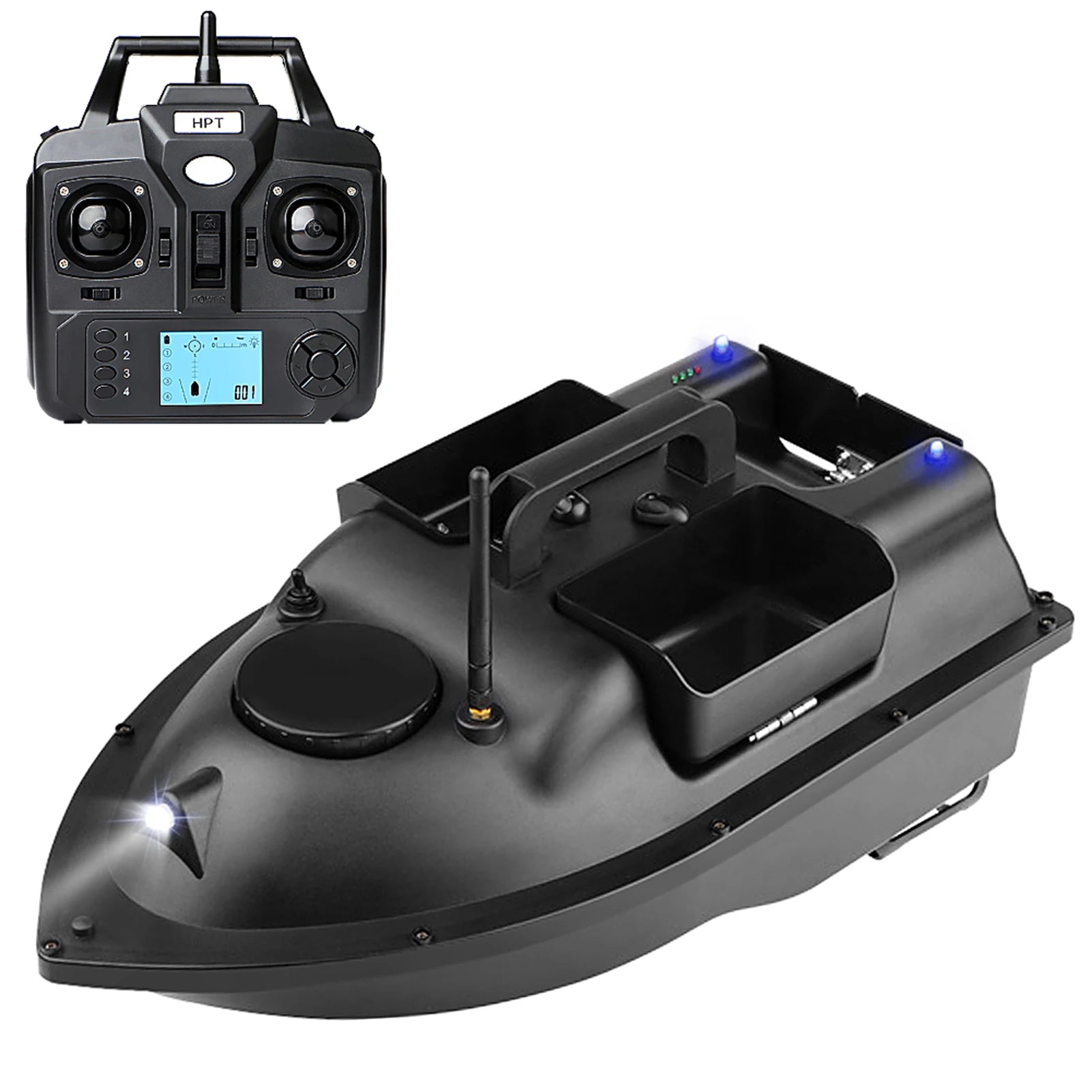 Modernes GPS-Futterboot mit 3 Köderbehältern, 12000mAh kabelloses Futterboot mit automatischer Rückkehrfunktion, verschiedene Stile
