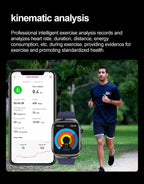 2026 Neue Pflegegrad-Harnsäure-Blutfettwerte Smartwatch Herren EKG+PPG Blutdruck Herzfrequenz Bluetooth Anruf Gesundheits-Smartwatch