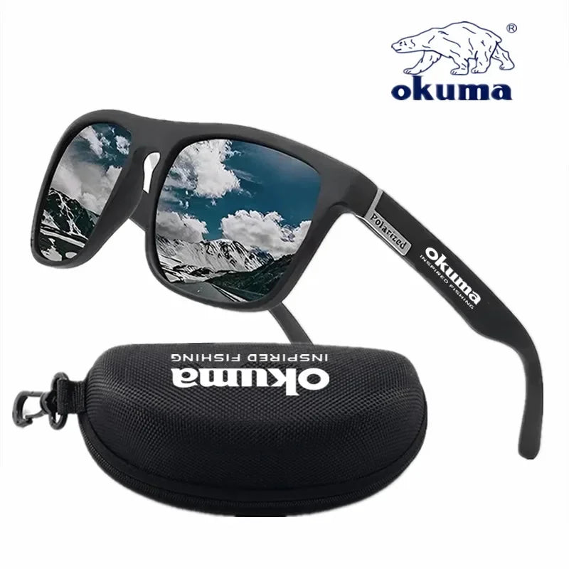 Okuma polarisierte Sonnenbrillen UV400 für Herren und Damen Outdoor-Jagd, Angeln, Autofahren, Radfahren, Sonnenbrillen, optionale Box