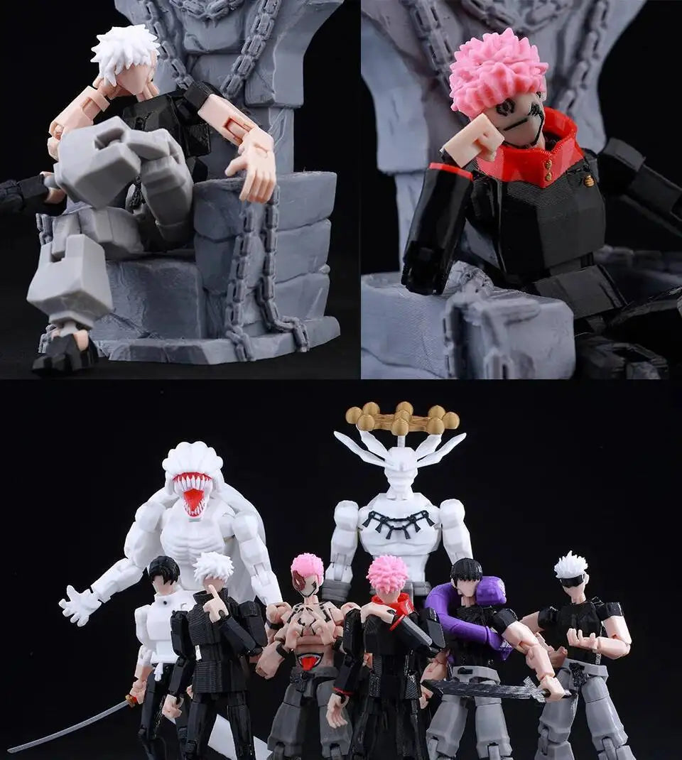 9L3D Lucky13 Gojo Sukuna Jujutsu Fushiguro Toji Gojo Satoru Actionfigur Dummy13 T13 Mehrgelenkige Sammlerstücke Titan13