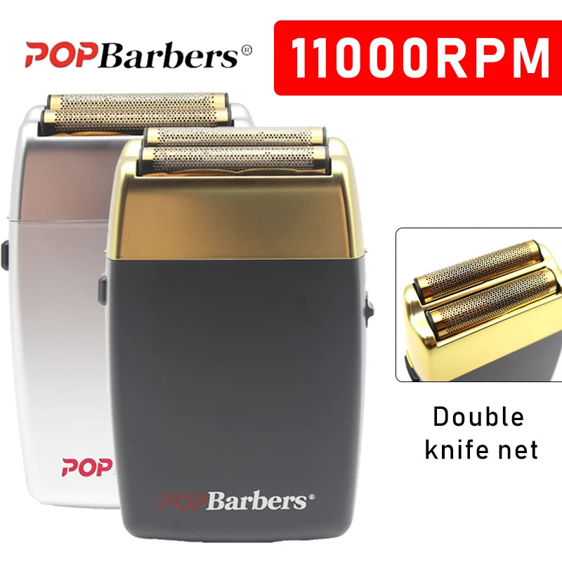 11000 U/min POP Barbers P620 Professioneller elektrischer Herren-Barttrimmer Doppelfolienrasierer Elektrorasierer USB-Haarschneidemaschine Hauptbild