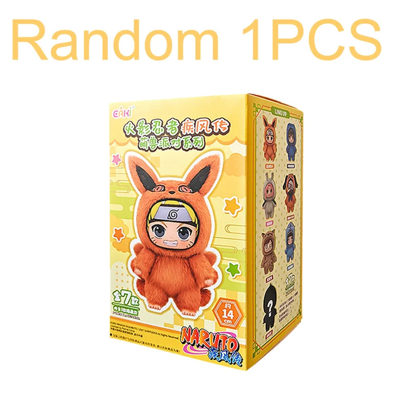 EAKI Naruto Blind Box Shippuden Naruto Uzumaki Sasuke Kakashi Party Serie Plüschpuppe Handgemachtes Ornament Spielzeugsammlung Geschenk