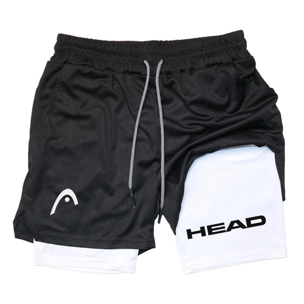 Anime Berserk Herren-Laufshorts Fitnessstudio Training 2-in-1 Sport Schnelltrocknend Workout Jogging Doppelschicht Sommer