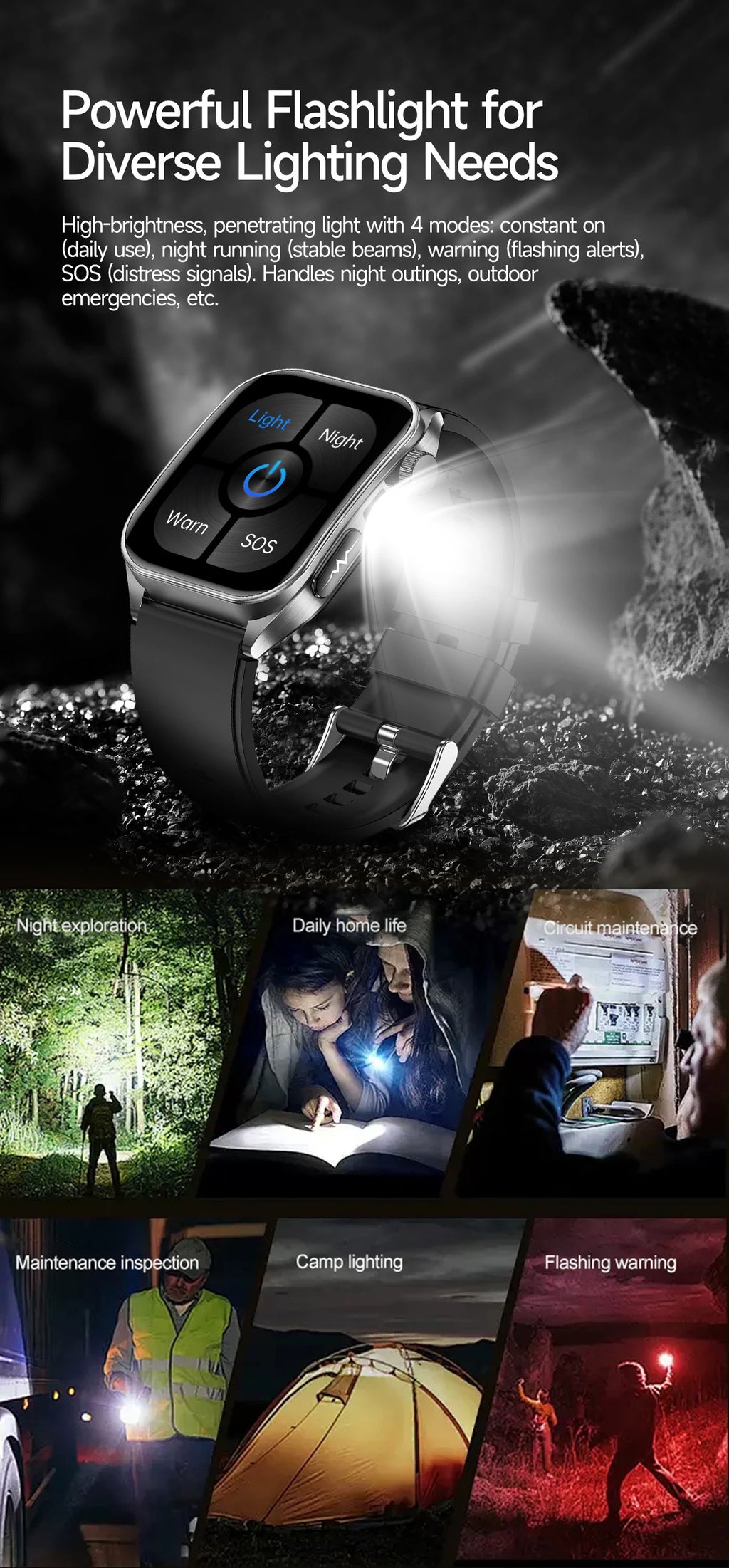 2026 Neue Gesundheits-Smartwatch Lasertherapie Reduziert Drei Hochs Blutsauerstoff Blutdruck Harnsäure Blutfette EKG-Smartwatch Für Herren