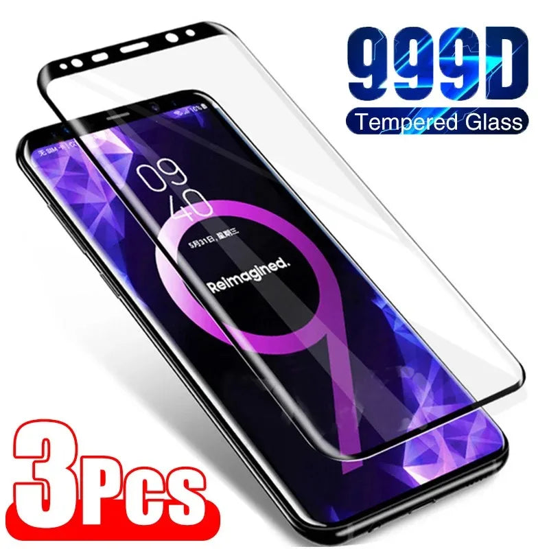 3 Stück Gehärtetes Glas Für Samsung Note 9 10 20 Ultra Samsung S24 S23 S22 S21 S20 Ultra S10 S9 S8 Plus Vollständiger Displayschutz Hauptbild