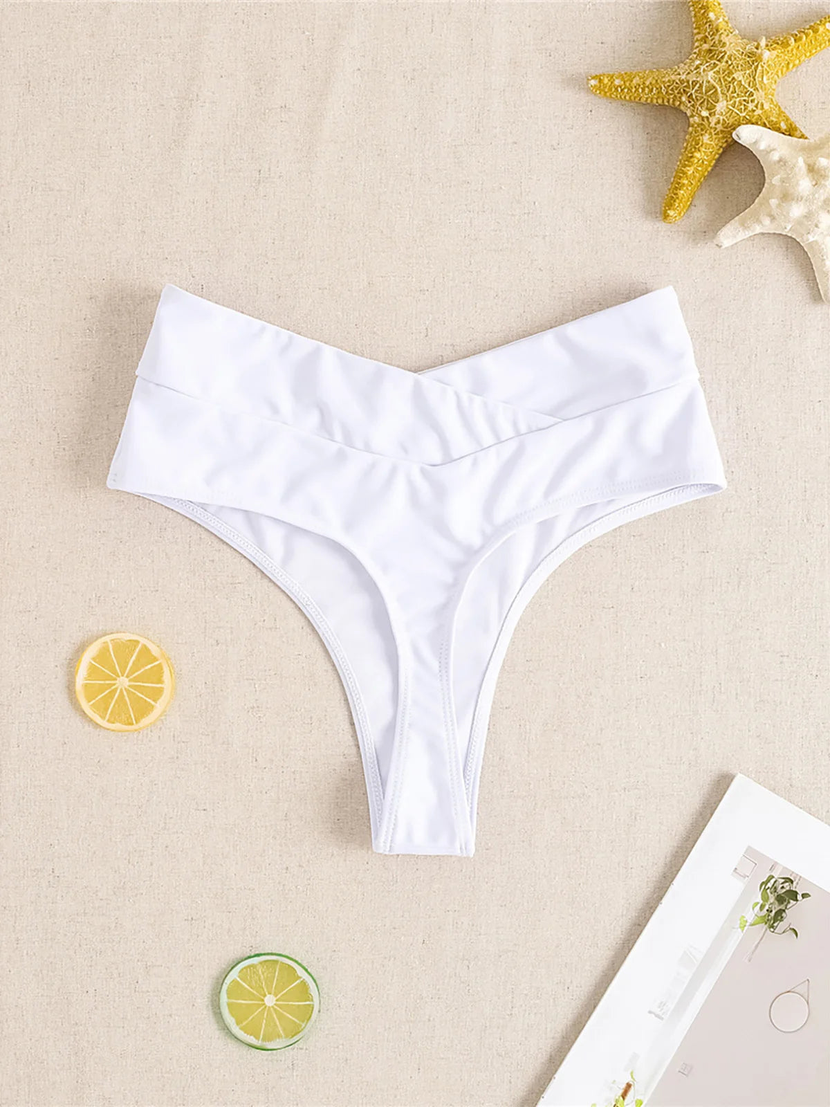 S - XL High Waist High Leg Cut Bikinihose Damen Bademode Weibliche Bademode Brasilianische Tanga Höschen Unterwäsche K7095