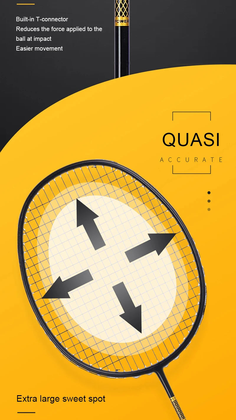 ALP ZJ2.0 Pro 4U 85g 100% Carbonfaser + Titanlegierung Badmintonschläger Ultraleichte Sportausrüstung Schläger Badmintontraining