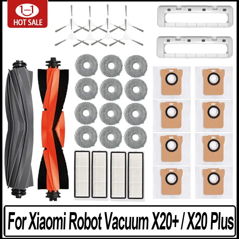 Für Xiaomi Roboter-Staubsauger X20 + / X20 Plus Staubbeutel Wischmop-Tuch Zubehör Hauptseitenbürste Hepa-Filter Ersatzteile Hauptbild