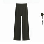 DRUR Damen High Waisted Capri 3/4 Yoga Leggings mit Bauchkontrolle Schlaghose für Fitnessstudio Laufen Tanz Sommer Neu