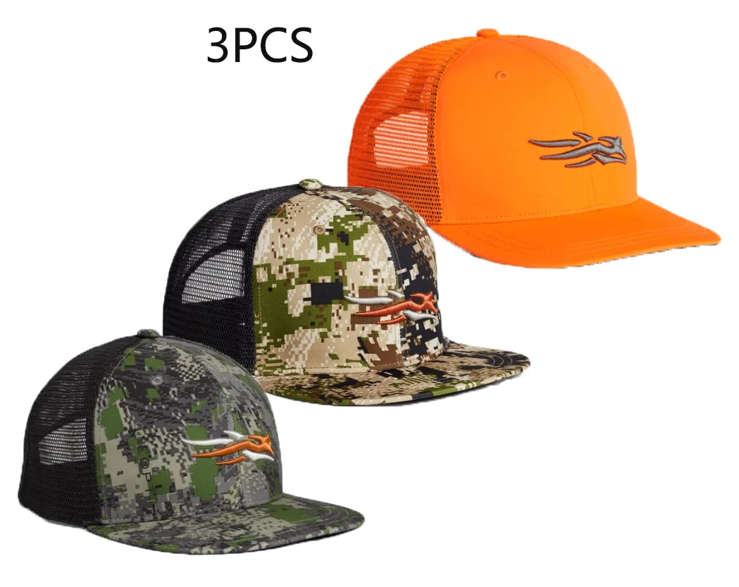 Mens Hunting Hat Camouflage Structured Mesh Baseball Cap Adjustable Classic Mens Fishing Outdoor Sports Hat Breathable Hauptbild