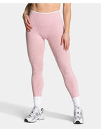 Teveo Eng anliegende, nahtlose Yoga-Leggings mit Leopardenmuster, hautfarbener hoher Elastizität, geeignet als Fitness-Laufhose