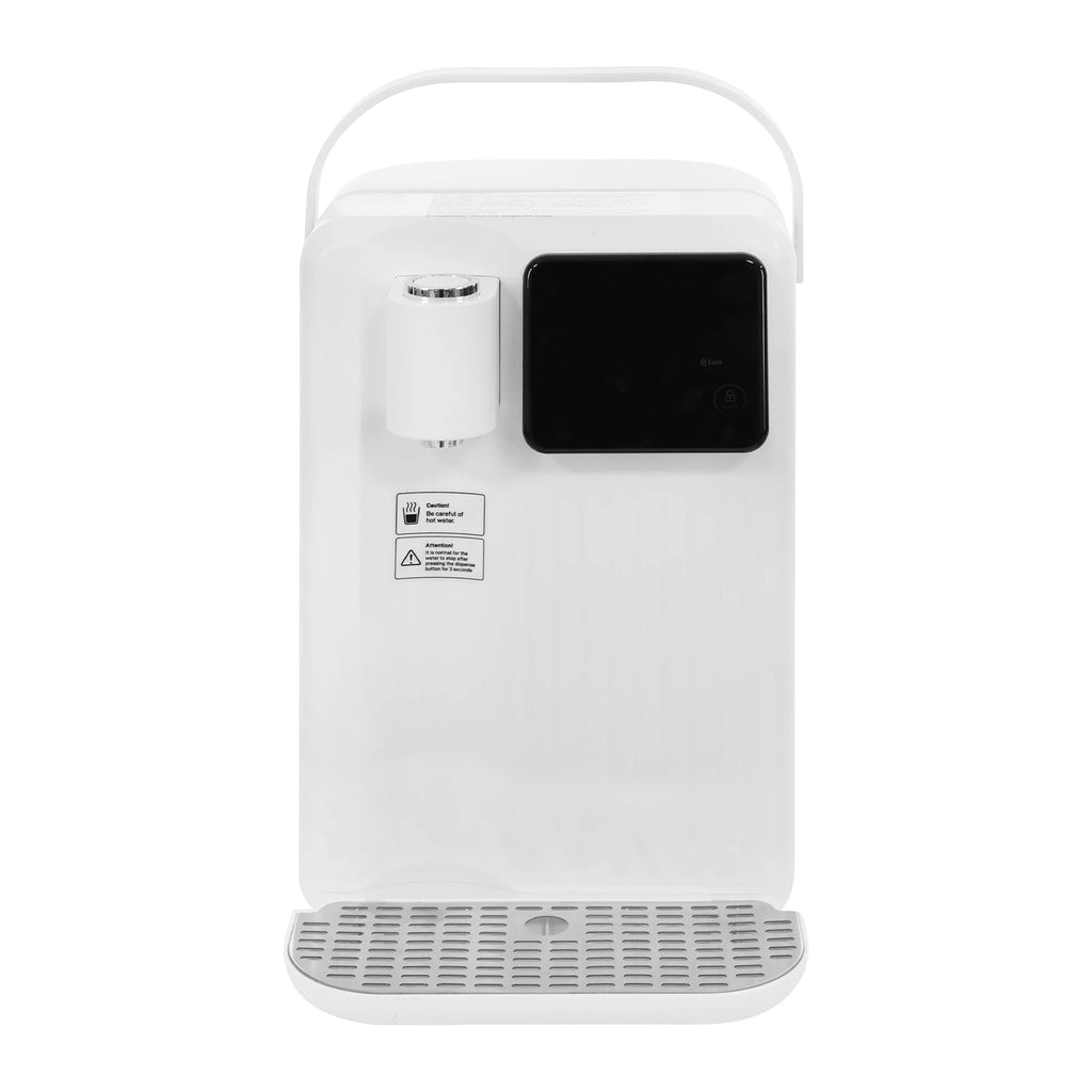 3L Weißer Instant-Heißwasserspender mit LED-Anzeige 19*24*29,5cm Schnelle Heizung Wasserspender Büro Desktop Wasserspender