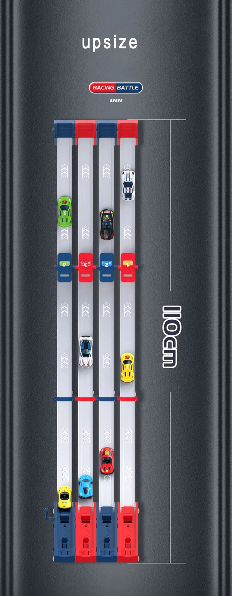 Kids Toy Racing Track Toy Vehicle with Alloy Car Slot Car Race Track Set Educational Game Boys Toys for 6 7 8-12 Years Boy Gifts