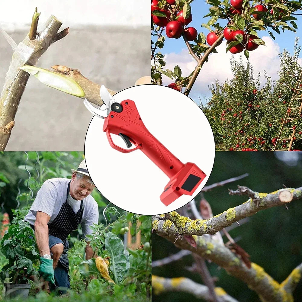 30mm Brushless Electric Pruning Shears Garden Fruit Tree Bonsai Pruning Shears Pruning Machine Tools for 21/18V  Batteries