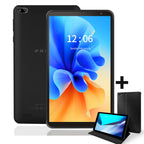 PRITOM 7 Zoll Tablet PC 32 GB Android 11 mit Quad-Core-Prozessor HD-IPS-Display Dual-Kamera WiFi mit PU-Schutzhülle
