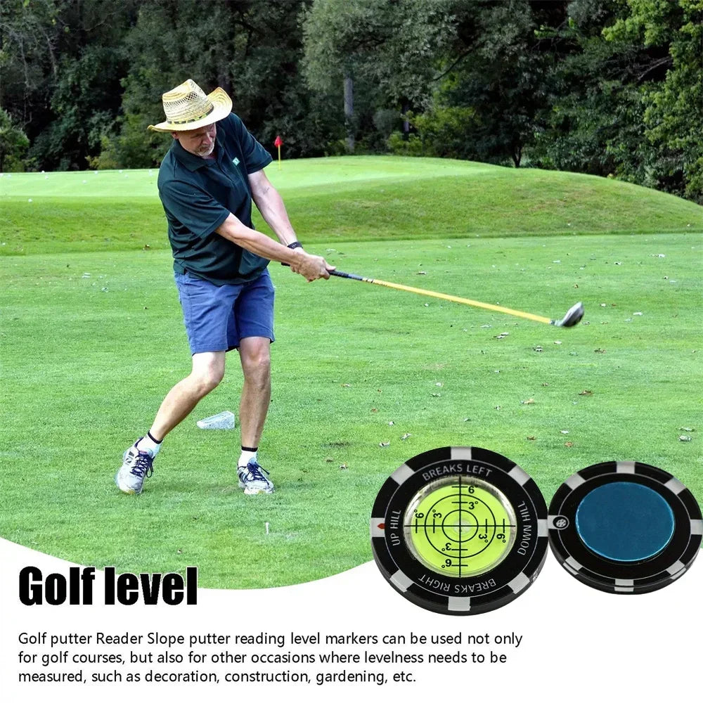 Golf Putt Ball Marker Hohe Präzision Runder Grünleser Golf Putting Hilfe Golf Slope Putting Reader 1PC JJ024