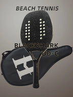 HOOWAN BLACKSHARK Beachtennis Schläger Carbon UD Graphit Raue Oberfläche Weicher Weißer EVA Kern Schläger Beachtennis 22MM