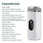 400ML Portable Electric Juicer 2 Cup Home Mini Multifunctional Wireless Blender USB Rechargeable Small Juice Cup Mixer Machine