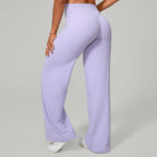 Damen gerade Yoga-Leggings weicher, dehnbarer Stoff Damen-Yogahosen GYM Schweißableitende Eigenschaften Lauf-Sport-Hosen