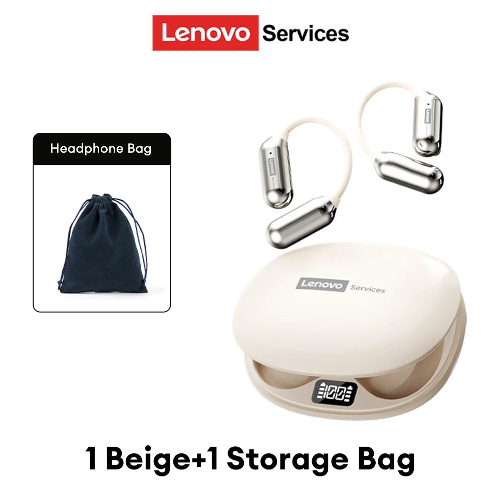 Lenovo LE503 OWS Kabellose Ohrhörer Bluetooth V6.0 Open-Ear Kopfhörer ENC Geräuschunterdrückung Earbuds Wasserdicht Lange Akkulaufzeit