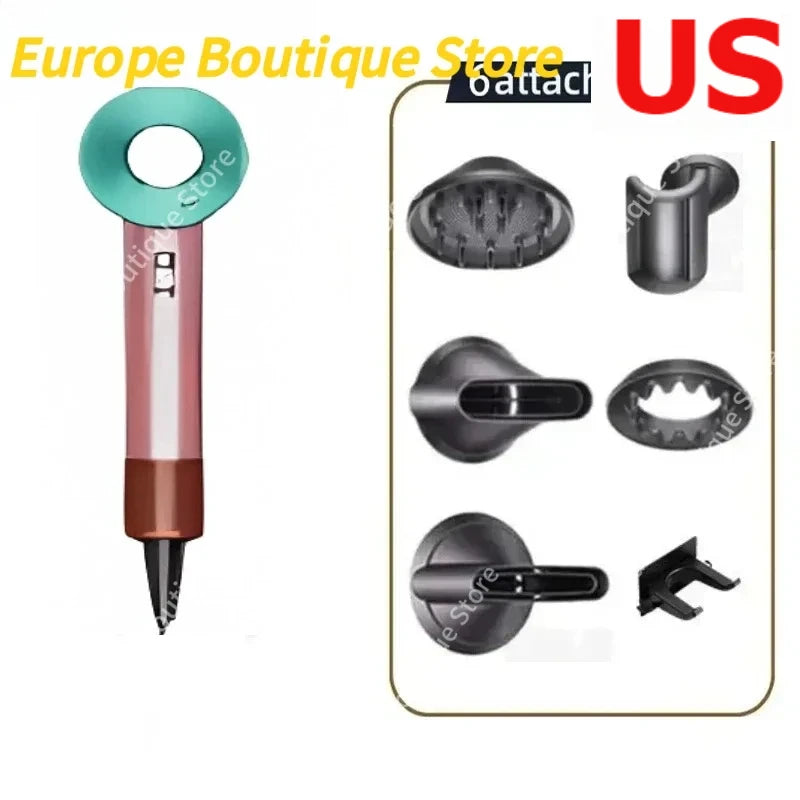 New Super Hair Dryer 220V Leafless Hair Dryer Personal Hair Care Styling Negative Ion Tool Schedule Negative Ion Electric Dryer