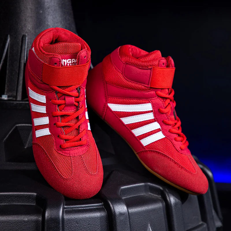 Professionelle Männer Frauen Wrestling-Stiefel 5 Farben Boxschuhe Paare rutschfeste Sneakers Herren atmungsaktive Wrestling-Stiefel