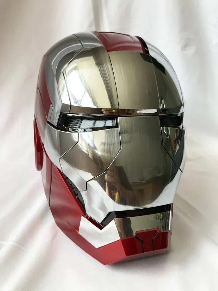 Neuer AutoKing 1:1 Mk5 Iron Man Helm Cosplay Sprachsteuerung Augen mit Licht Modell Spielzeug für Erwachsene Elektrisch tragbar Weihnachtsgeschenk