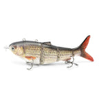 Automatischer Swimbait, elektrischer, robotergesteuerter Angelköder, 4-Segment, automatisch, mehrteiliger Köder, USB-wiederaufladbar, Wobbler, Pesca-Zubehör