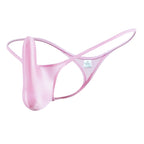 YAULAANG Sexy Herren Glanz Gay Unterwäsche Öliger G-String Tanga Glänzend niedrige Taille Hohe Elastizität Herren Dessous